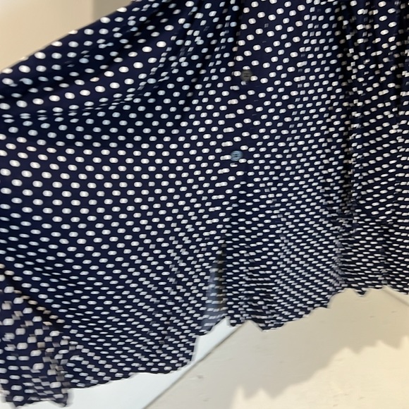 BODEN DRESS BLUE WITH WHITE DOTS SIZE 16-18R - Picture 4 of 4